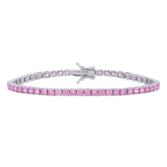 Sterling Silver White CZ Tennis Bracelet (3.30 mm)