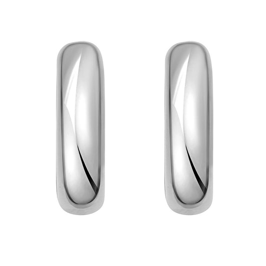 Sterling Silver Round Hoop Earrings