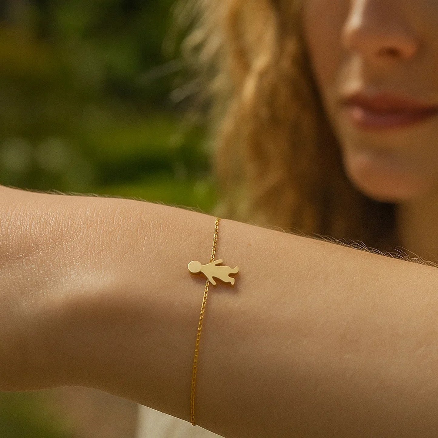 14K Yellow Gold Boy Bracelet