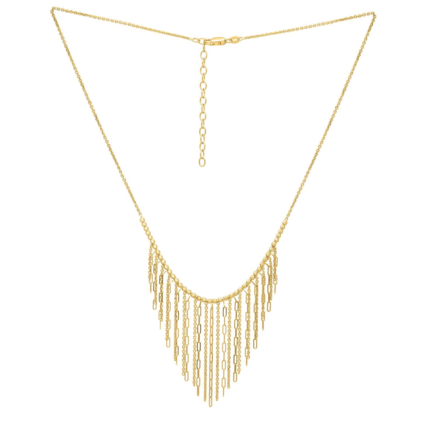 Fringe Necklace in 14K Yellow Gold