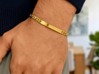 14K Yellow Gold Mariner ID Bracelet