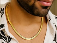 14K Yellow Gold Oval Snake Chain (5.30 mm)