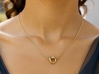 14K Yellow Gold Love Knot Necklace