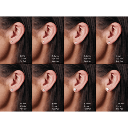 14K Yellow Gold 4 CTW Lab-Grown Diamond Earrings