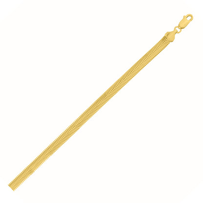 14K Yellow Gold Oval Snake Chain (5.30 mm)