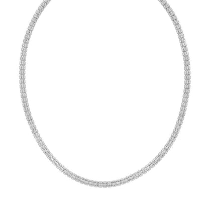 Sterling Silver Rhodium Plated Ice Barrel Chain (5.00 mm)