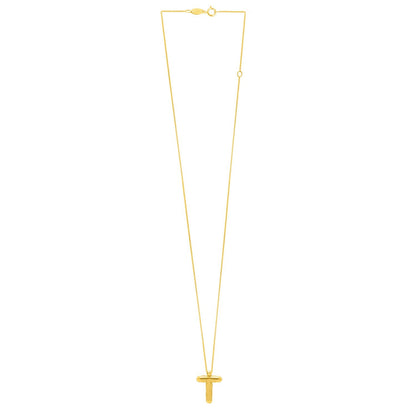 14K Yellow Gold Helium Initial T Pendant