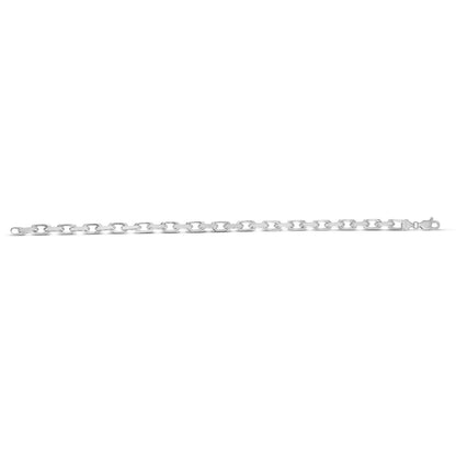 Sterling Silver Rhodium Plated French Cable Chain (5.00 mm)