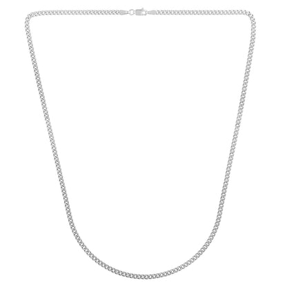 14k White Gold Light Gourmette Chain (2.80 mm)
