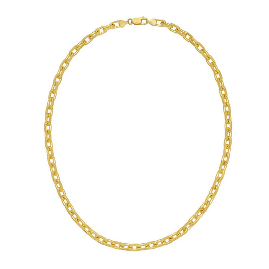 Sterling Silver Gold Plated French Cable Chain (5.60 mm)
