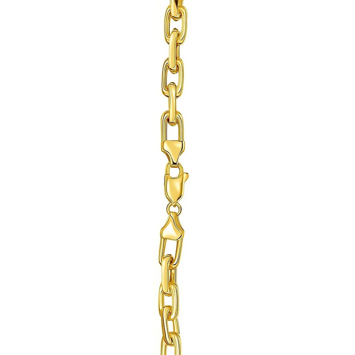 Sterling Silver Gold Plated French Cable Chain (5.60 mm)