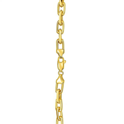 Sterling Silver Gold Plated French Cable Chain (5.60 mm)