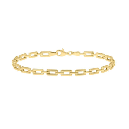 10K Yellow Gold Deco Link Bracelet