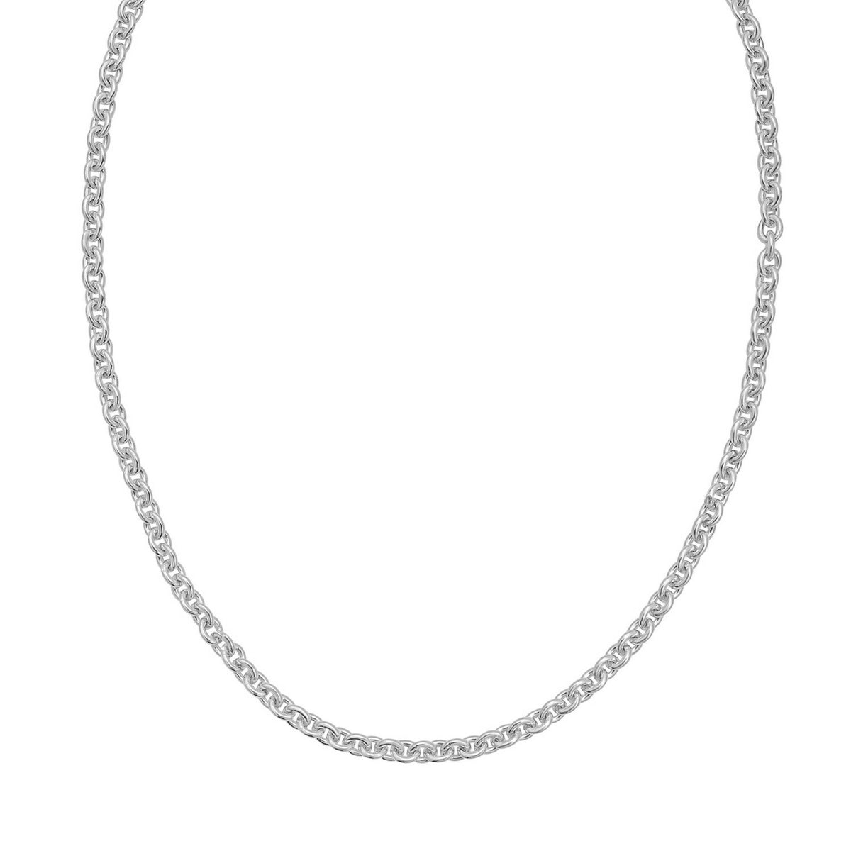 Sterling Silver Rhodium Plated Rolo Chain (4.70 mm)
