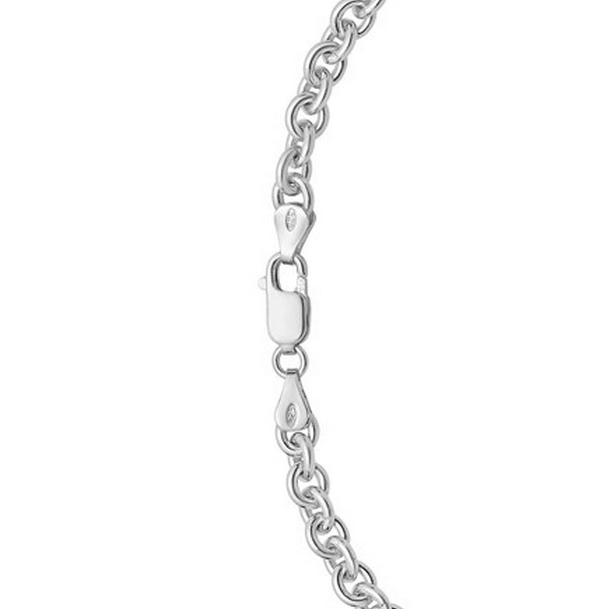 Sterling Silver Rhodium Plated Rolo Chain (4.70 mm)