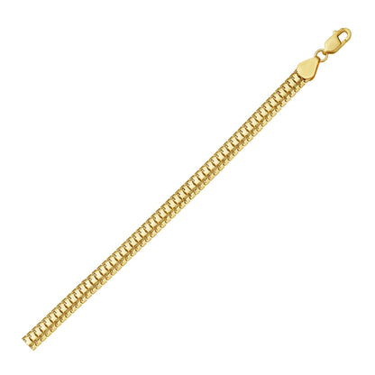 14K Yellow Gold Lite Oval Snake Chain (6.50 mm)