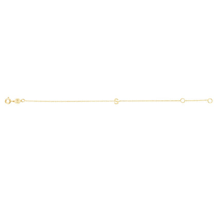 14K Yellow Gold Mini Initial S Bracelet