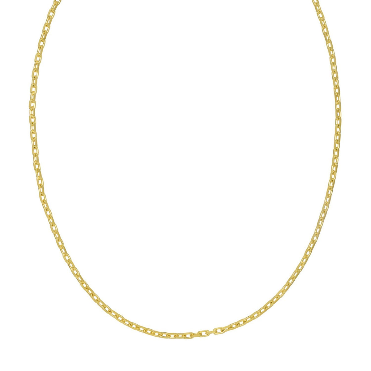 Sterling Silver Gold Plated French Cable Chain (2.80 mm)