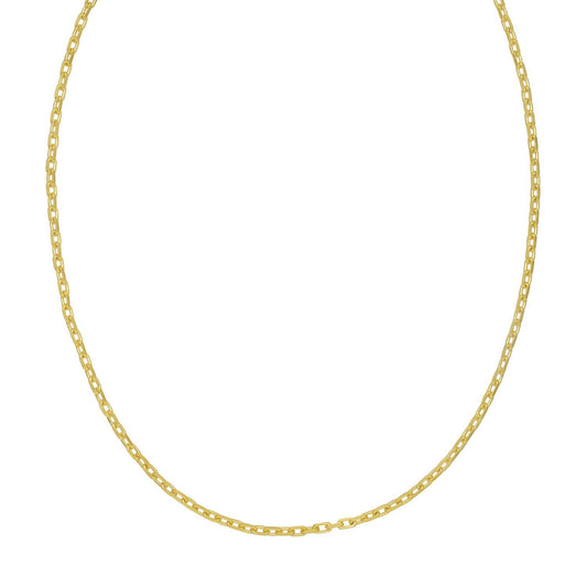 Sterling Silver Gold Plated French Cable Chain (2.80 mm)