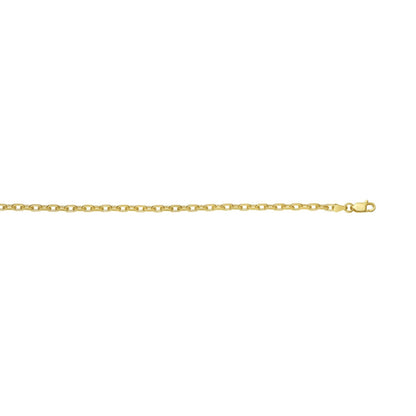 Sterling Silver Gold Plated French Cable Chain (2.80 mm)