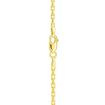 Sterling Silver Gold Plated French Cable Chain (2.80 mm)