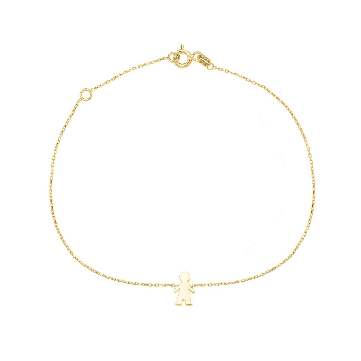 14K Yellow Gold Girl Bracelet