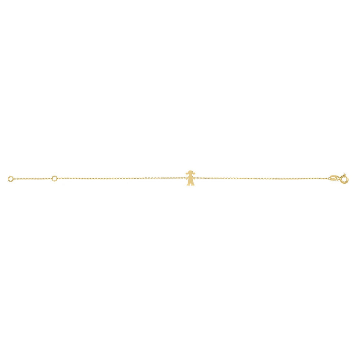 14K Yellow Gold Girl Bracelet