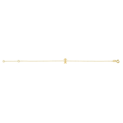 14K Yellow Gold Girl Bracelet