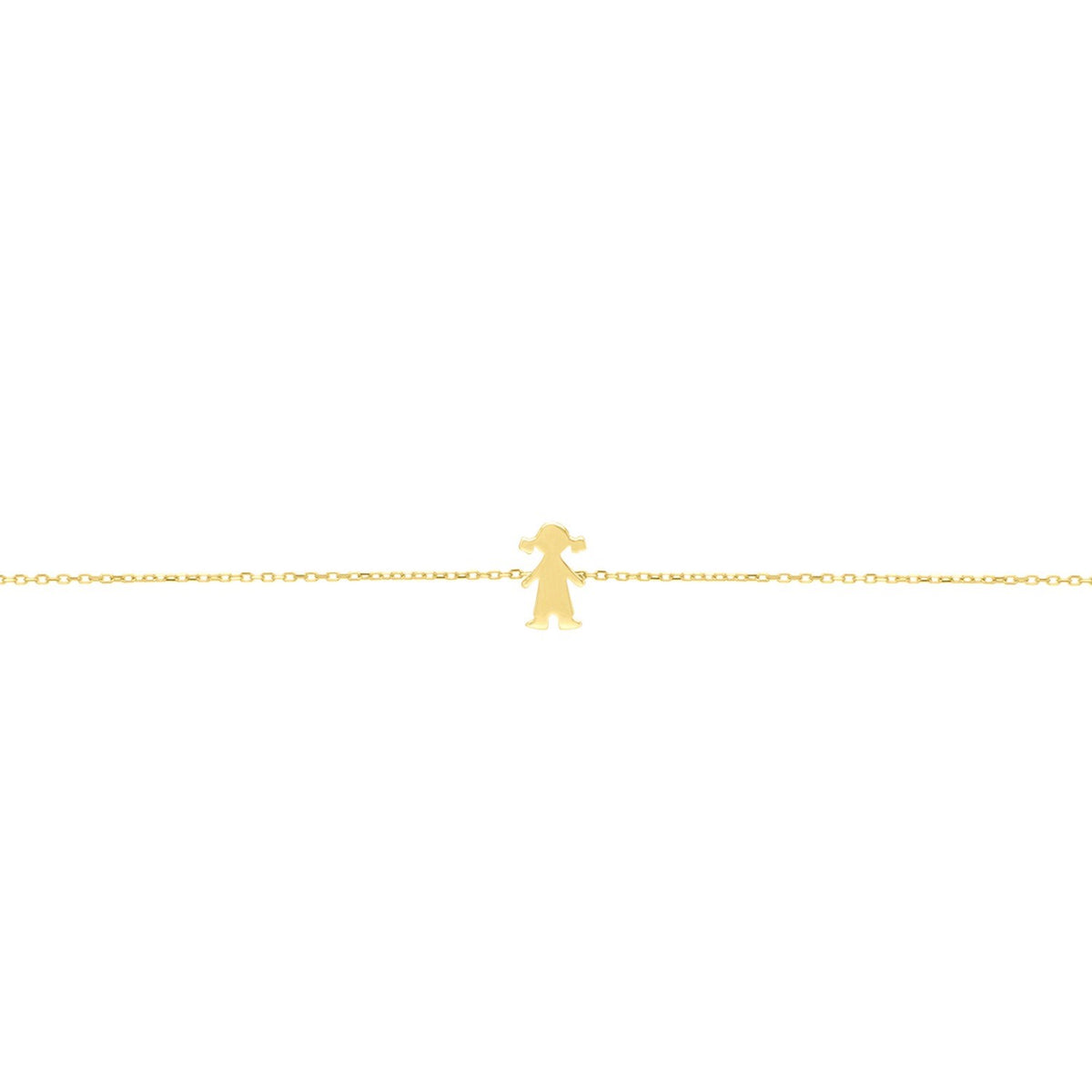 14K Yellow Gold Girl Bracelet