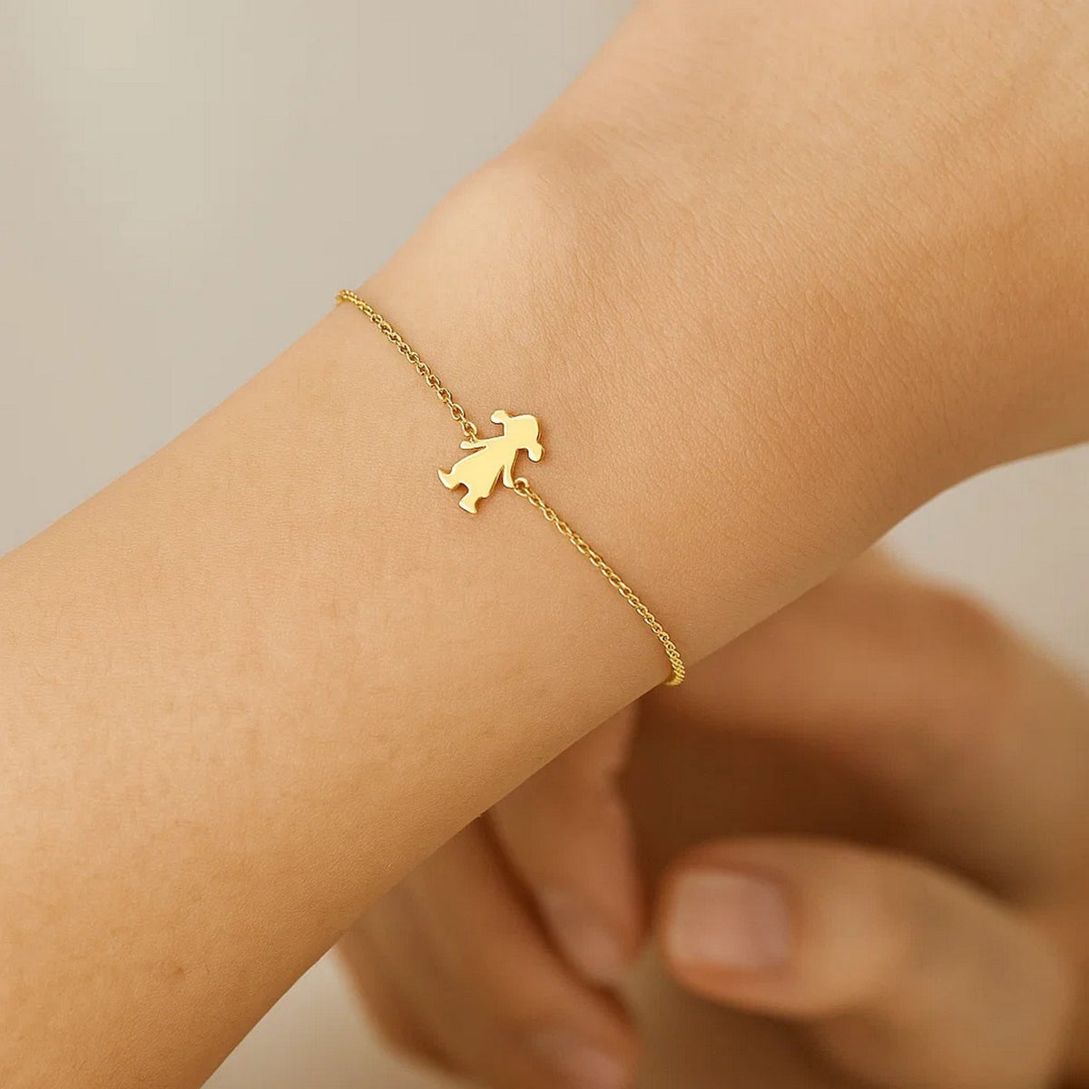 14K Yellow Gold Girl Bracelet
