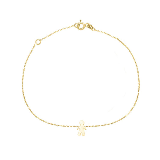 14K Yellow Gold Boy Bracelet