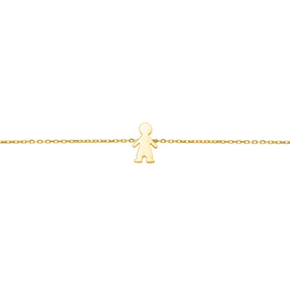14K Yellow Gold Boy Bracelet