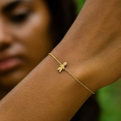 14K Yellow Gold Boy Bracelet
