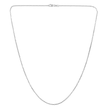 14k White Gold French Cable Chain (1.3 mm)