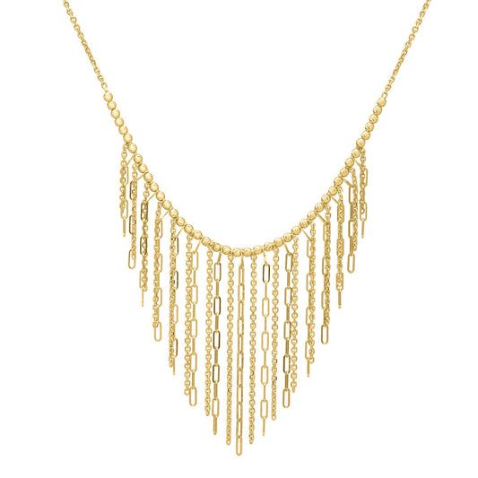 Fringe Necklace in 14K Yellow Gold