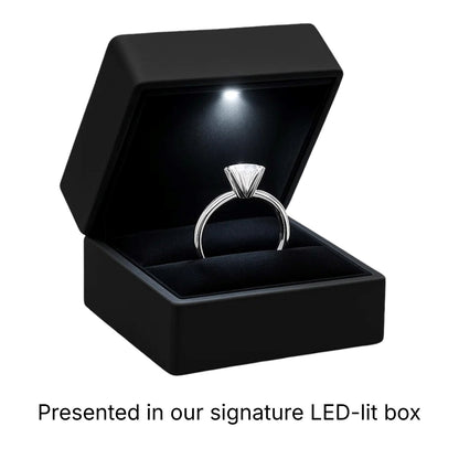 2 Carat Princess Lab Grown IGI G/VS1 Diamond Solitaire Ring in 10K White Gold
