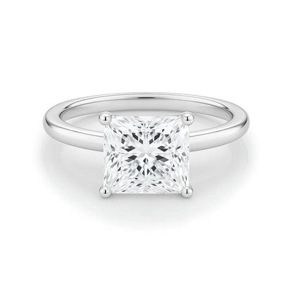 2 Carat Princess Lab Grown IGI G/VS1 Diamond Solitaire Ring in 10K White Gold