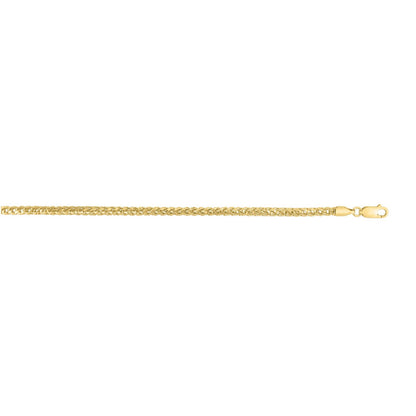Sterling Silver Yellow Gold Plated Diamond Cut Franco Chain (3.80 mm)
