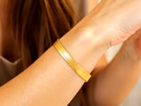14k Yellow Gold Super Flex Herringbone Bracelet (6.00 mm)