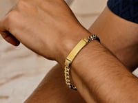 14K Yellow Gold Lite Cuban ID Bracelet (9.10 mm)