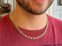 14K Tri Color Gold Pave Valentino Chain (3.00 mm)