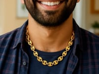 14k Yellow Gold Puffed Mariner Link Chain (9.00 mm)