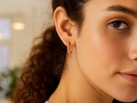 Classic Hoop Earrings in 14K Rose Gold (2x20 mm)