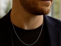 14k White Gold Machine Rope Chain (0.80 mm)