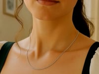 14k White Gold Machine Rope Chain (1.20 mm)