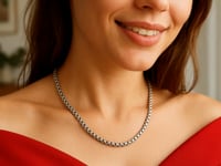Sterling Silver Rhodium Plated Rockstar Cut Round Box Chain (3.90 mm)