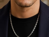 Sterling Silver Rhodium Plated French Cable Chain (5.00 mm)