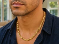 Sterling Silver Gold Plated French Cable Chain (5.60 mm)